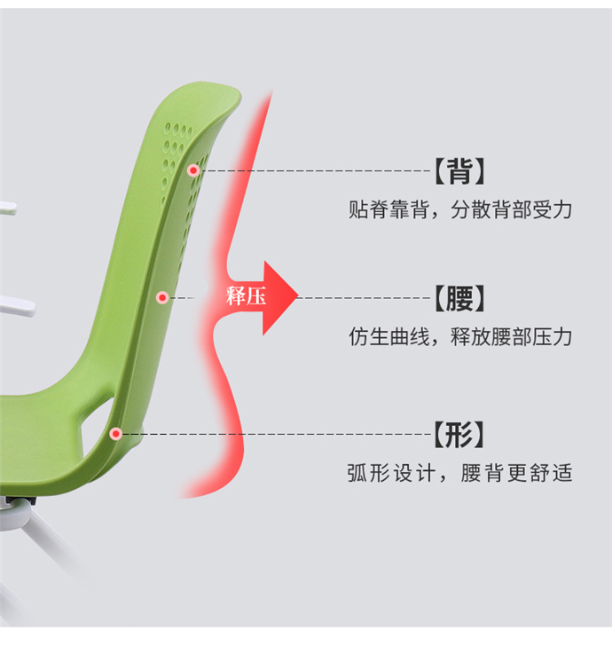 帶扶手培訓椅